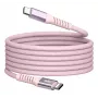 Verbatim Sync & Charge magnetische kabel – 60 W USB-C naar USB-C, 120 cm, roze