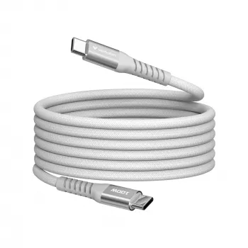 Verbatim Sync & Charge magnetische kabel - 100W USB-C naar USB-C 120 cm grijs