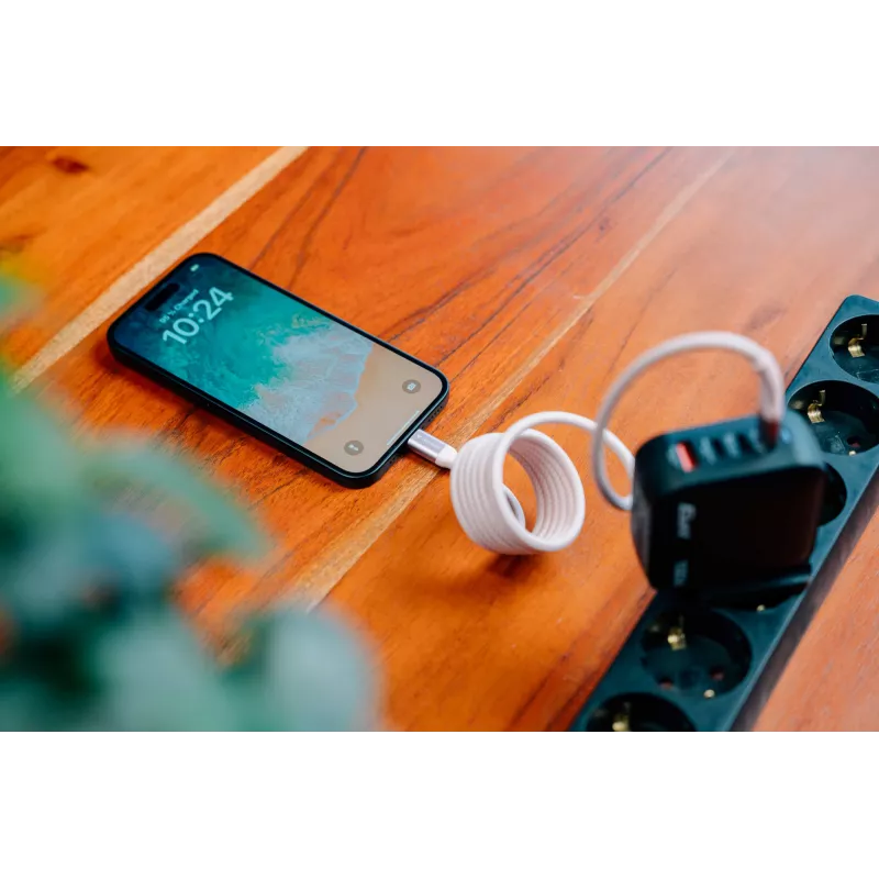 Verbatim Sync & Charge magnetische kabel - 100W USB-C naar USB-C 120 cm grijs