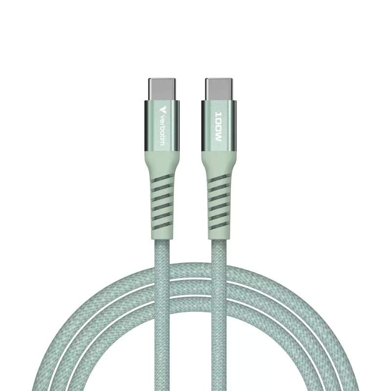 Verbatim Sync & Charge magnetische kabel - 100W USB-C naar USB-C 120 cm groen