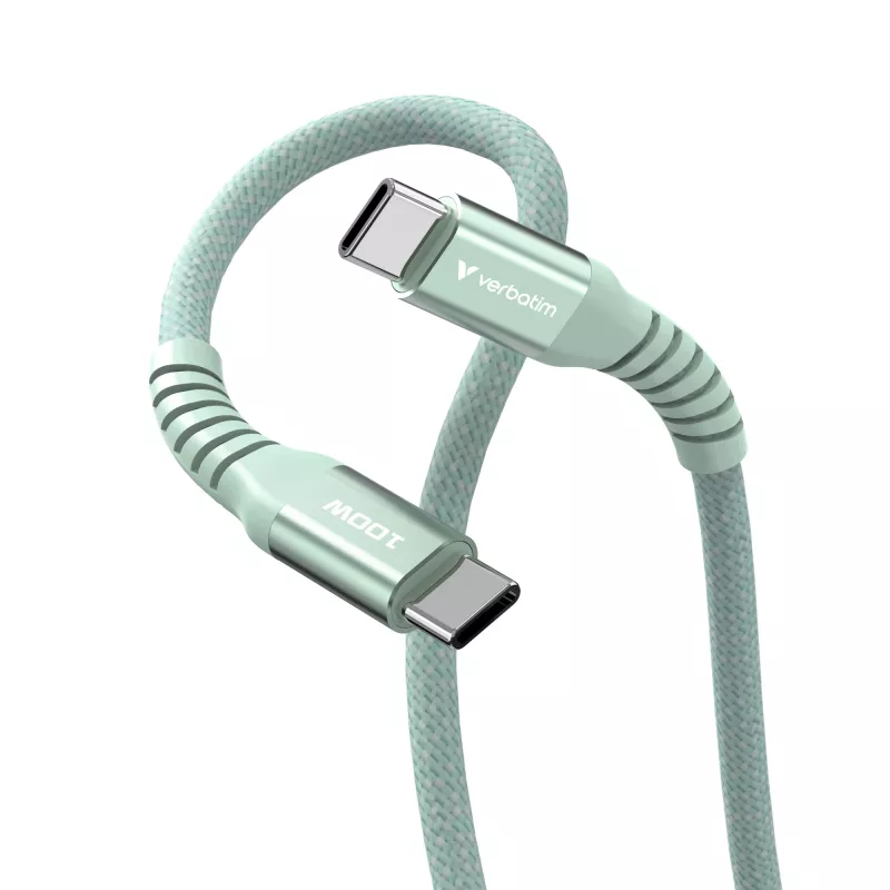 Verbatim Sync & Charge magnetische kabel - 100W USB-C naar USB-C 120 cm groen