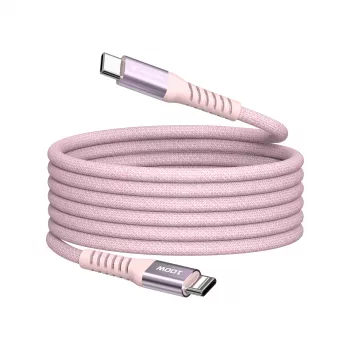 Verbatim Sync & Charge magnetische kabel – 100W USB-C naar USB-C, 120 cm, roze