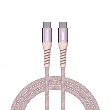 Verbatim Sync & Charge magnetische kabel – 100W USB-C naar USB-C, 120 cm, roze