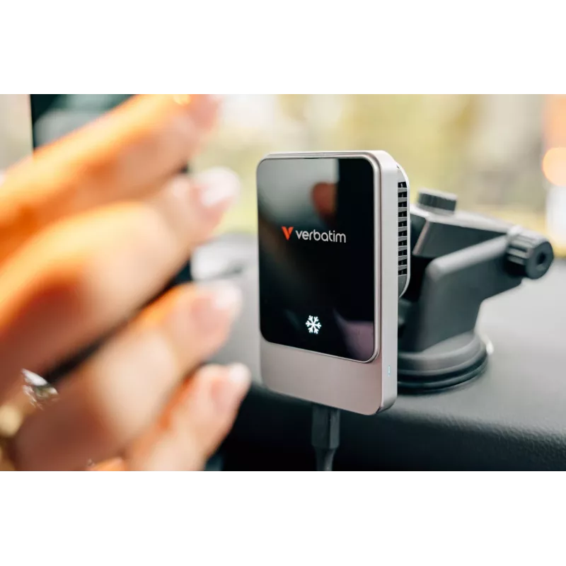 Verbatim Charge 'n' Drive magnetische draadloze autolader, auto, USB, draadloos laden, 1 m, zwart