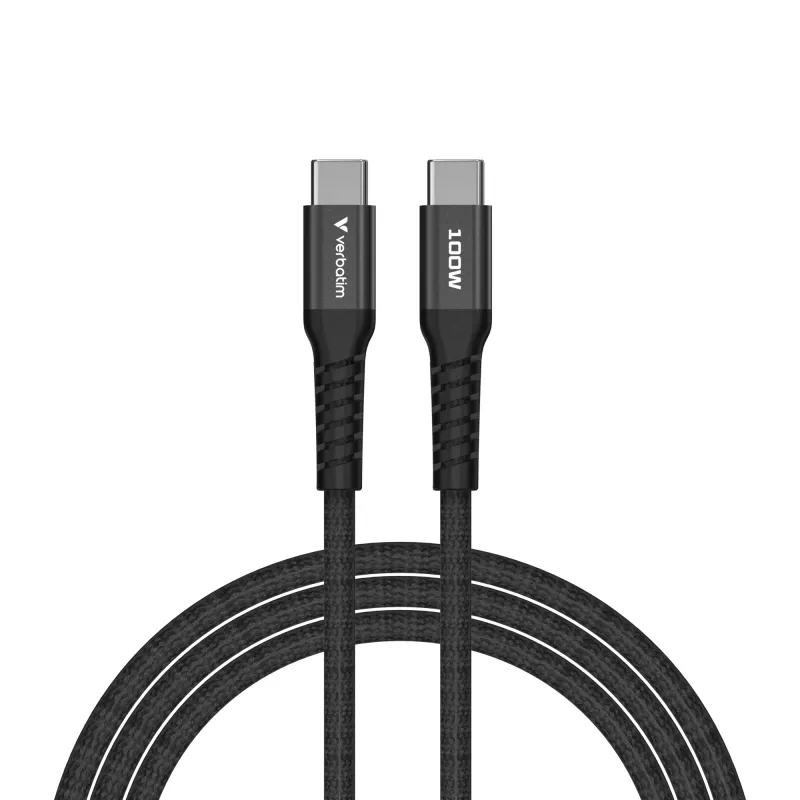 Verbatim Sync & Charge magnetische kabel – 100 W USB-C naar USB-C 120 cm zwart