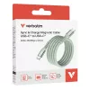 Verbatim Sync & Charge magnetische kabel - 60W USB-C naar USB-C 120 cm groen
