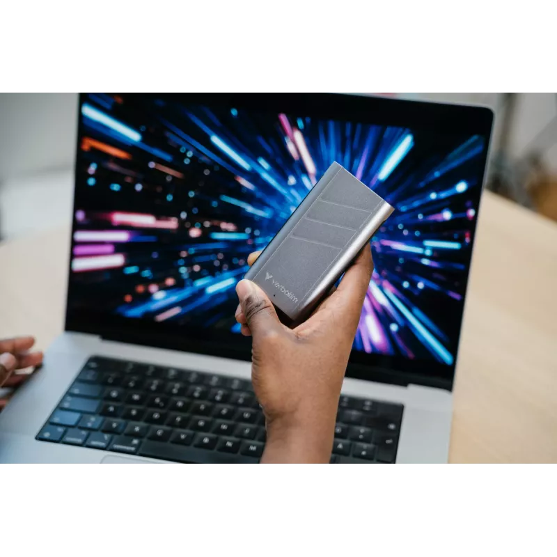 Verbatim TurboMetal SSD USB4 2TB USB Type-C USB4 Gen 2x2 zilver