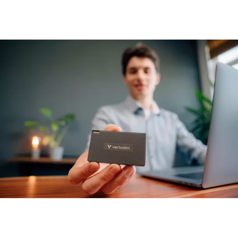 Verbatim Metal Mini SSD USB-C 3.2 Gen 2 1 TB, 1 TB, USB Type-C, USB 3.2 Gen 2x2, 2000 MB/s, 10 Gbit/s, grijs