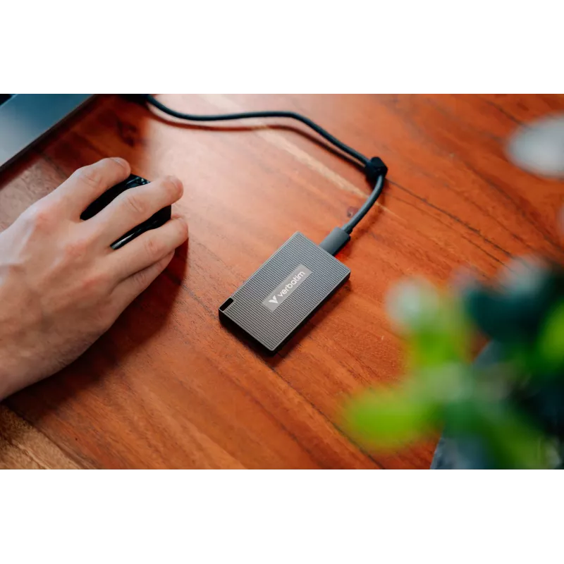 Verbatim Metal Mini SSD USB-C 3.2 Gen 2 1 TB, 1 TB, USB Type-C, USB 3.2 Gen 2x2, 2000 MB/s, 10 Gbit/s, grijs