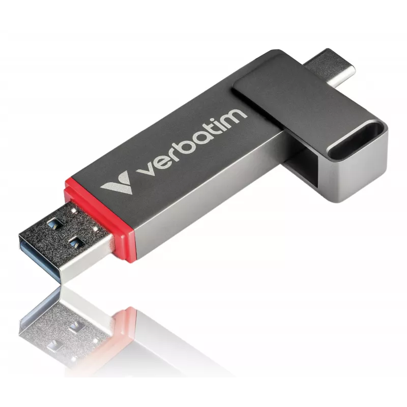 Verbatim Dual QuickStick USB-stick 512 GB USB Type-A / USB Type-C 3.2 Gen 1 (3.1 Gen 1) grijs