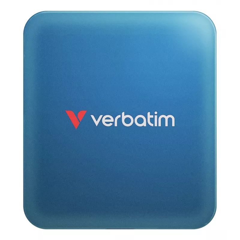 Verbatim SnapBack SSD 2 TB blauw metallic, 2 TB, USB Type-C, USB 3.2 Gen 2x2, 2000 MB/s, 20 Gbit/s, blauw