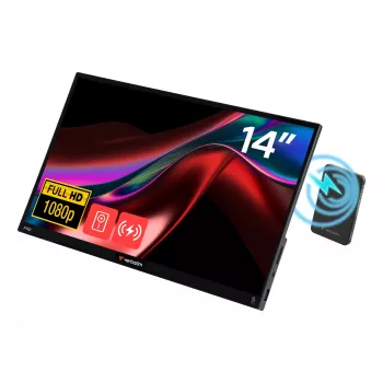 Verbatim draagbare touchscreen-monitor Light 14 inch Full HD 1080p & draadloze stroomvoorziening