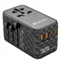Verbatim UTA-06 100W GaN III universele reisadapter met 2 x USB-C PD & QC 4+ & 2 x USB-A QC 3.0 aansluitingen