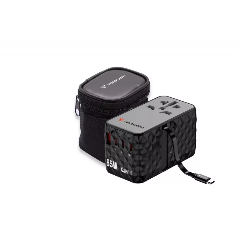 Verbatim Charge 'n' Travel Diamond 85W oprolbaar kabel CNT-02