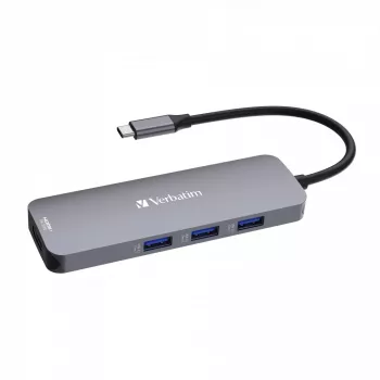 Verbatim CMH-08 USB Type-C 5000 Mbit/s zilver