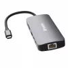 Verbatim CMH-09 USB Type-C 10.000 Mbit/s zilver