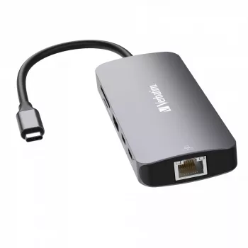 Verbatim CMH-09 USB Type-C 10.000 Mbit/s zilver