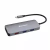 Verbatim CMH-09 USB Type-C 10.000 Mbit/s zilver