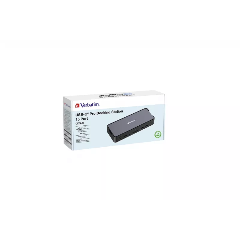 Verbatim CDS-15 bedraad USB 3.2 Gen 1 (3.1 Gen 1) Type-C zwart, grijs