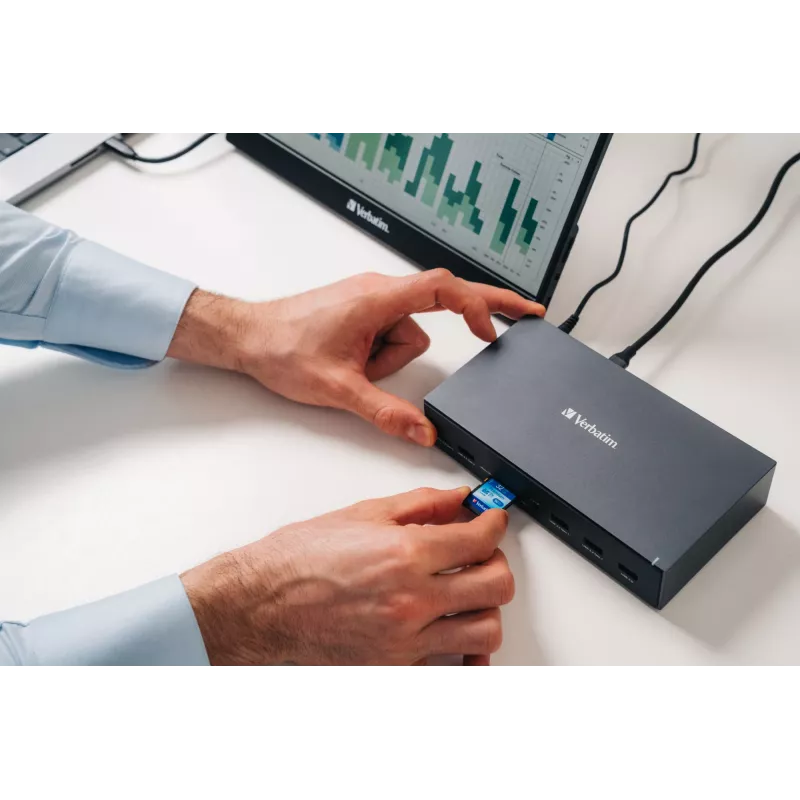 Verbatim CDS-17 bedraad USB 3.2 Gen 1 (3.1 Gen 1) Type-C zwart, grijs