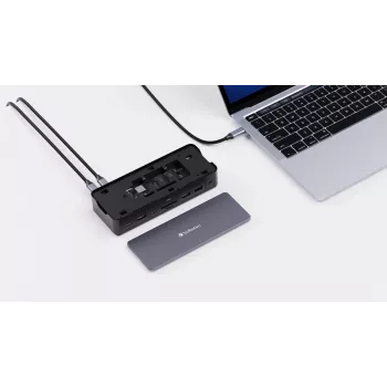 Verbatim CDS-15S bedraad USB 3.2 Gen 1 (3.1 Gen 1) Type-C zwart, grijs