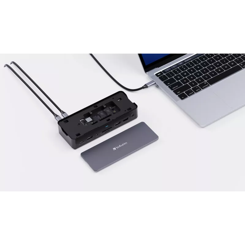 Verbatim CDS-15S bedraad USB 3.2 Gen 1 (3.1 Gen 1) Type-C zwart, grijs