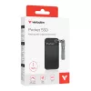 Verbatim Pocket SSD USB 3.2 Gen 2 1 TB zwart/grijs