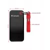 Verbatim Pocket SSD USB 3.2 Gen 2 2 TB zwart/rood