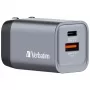 Verbatim GNC-35 GaN-oplader 35W met 1 x USB-C PD 35W / 1 x USB-A QC 3.0 (EU/UK/US)
