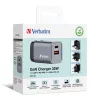 Verbatim GNC-35 GaN-oplader 35W met 1 x USB-C PD 35W / 1 x USB-A QC 3.0 (EU/UK/US)