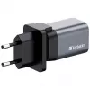 Verbatim GNC-35 GaN-oplader 35W met 1 x USB-C PD 35W / 1 x USB-A QC 3.0 (EU/UK/US)