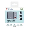 Verbatim GNC-65 GaN-oplader 65W met 2 x USB-C PD 65W / 1 x USB-A QC 3.0 (EU/UK/US)