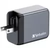 Verbatim GNC-65 GaN-oplader 65W met 2 x USB-C PD 65W / 1 x USB-A QC 3.0 (EU/UK/US)