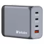 Verbatim GNC-200 GaN-oplader 200W met 2 x USB-C PD 100W / 1 x USB-C PD 65W / 1 x USB QC 3.0 (EU/UK/US)