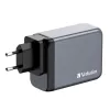 Verbatim GNC-200 GaN-oplader 200W met 2 x USB-C PD 100W / 1 x USB-C PD 65W / 1 x USB QC 3.0 (EU/UK/US)