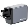 Verbatim GNC-200 GaN-oplader 200W met 2 x USB-C PD 100W / 1 x USB-C PD 65W / 1 x USB QC 3.0 (EU/UK/US)