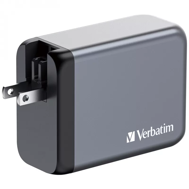 Verbatim GNC-200 GaN-oplader 200W met 2 x USB-C PD 100W / 1 x USB-C PD 65W / 1 x USB QC 3.0 (EU/UK/US)