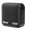 Verbatim Mini GaN-oplader 165W 4 poorten US-stekker met EU- en UK-adapters
