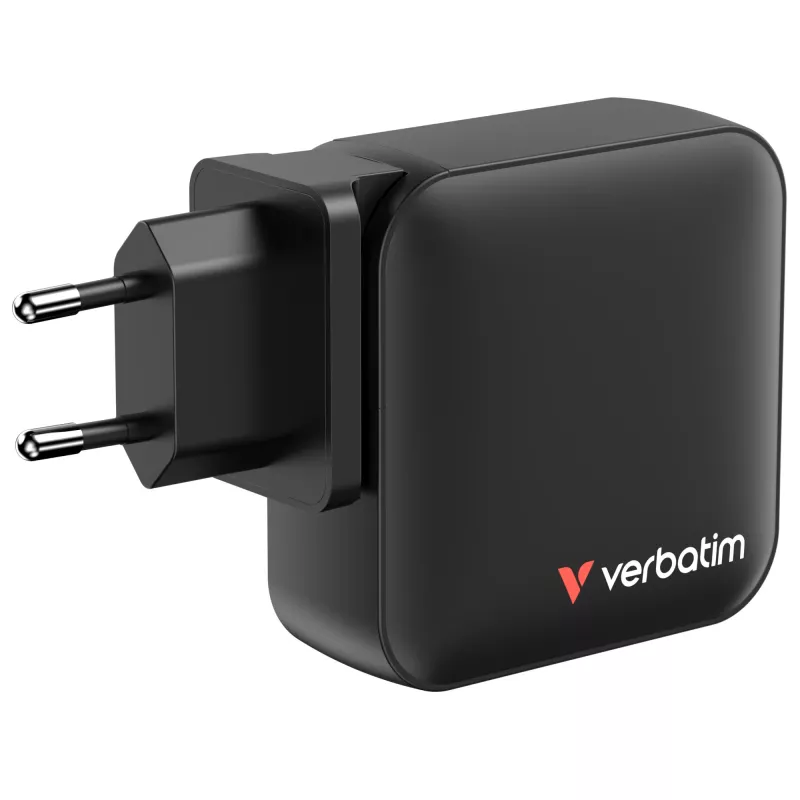 Verbatim Mini GaN-oplader 165W 4 poorten US-stekker met EU- en UK-adapters