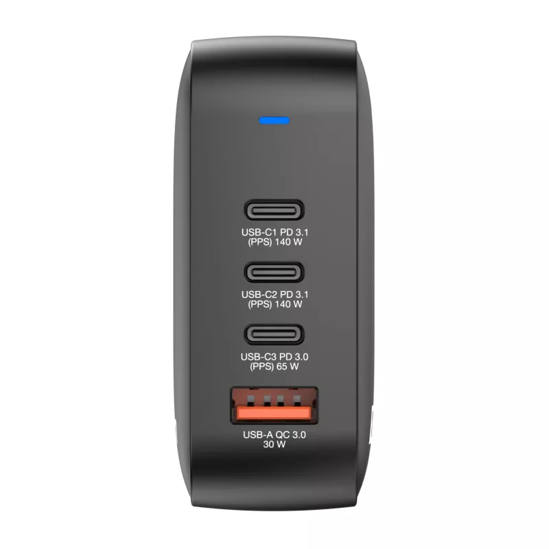 Verbatim Mini GaN-oplader 165W 4 poorten US-stekker met EU- en UK-adapters