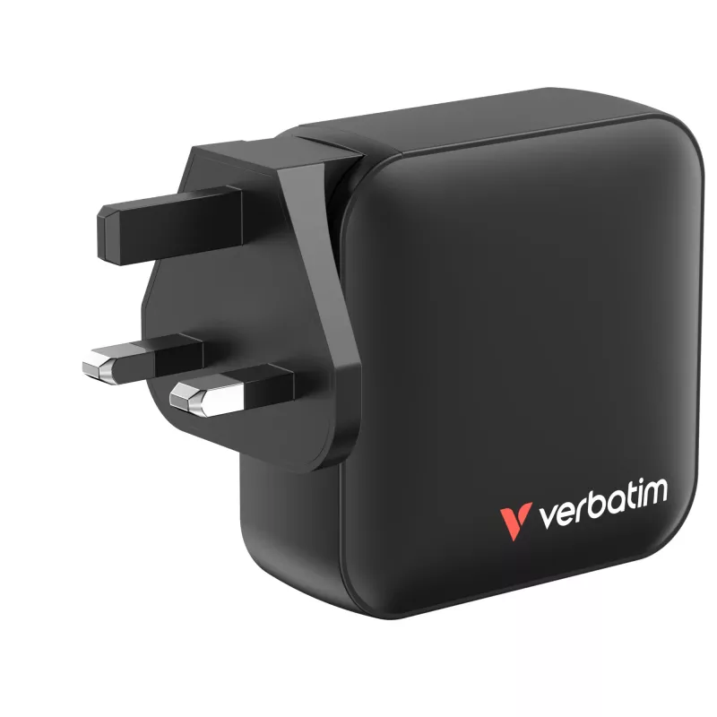 Verbatim Mini GaN-oplader 165W 4 poorten US-stekker met EU- en UK-adapters