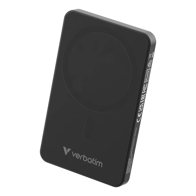 Verbatim Charge 'n' Go Essentials magnetische draadloze powerbank 5000 mAh zwart