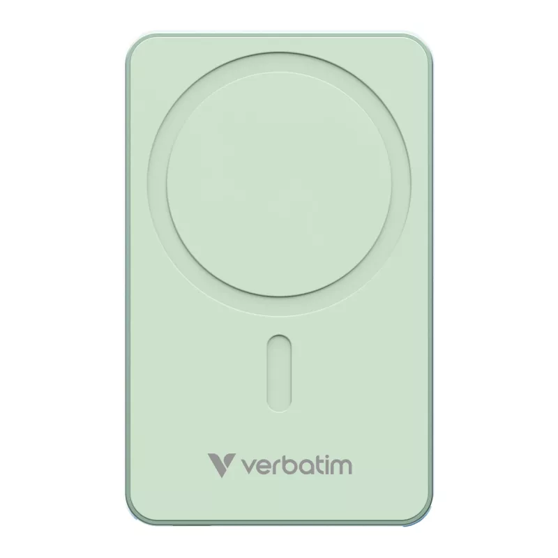 Verbatim Charge 'n' Go Essentials magnetische draadloze powerbank 5000 mAh groen