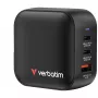 Verbatim Mini GaN-oplader 70W 3 poorten US-stekker met EU- en UK-adapters