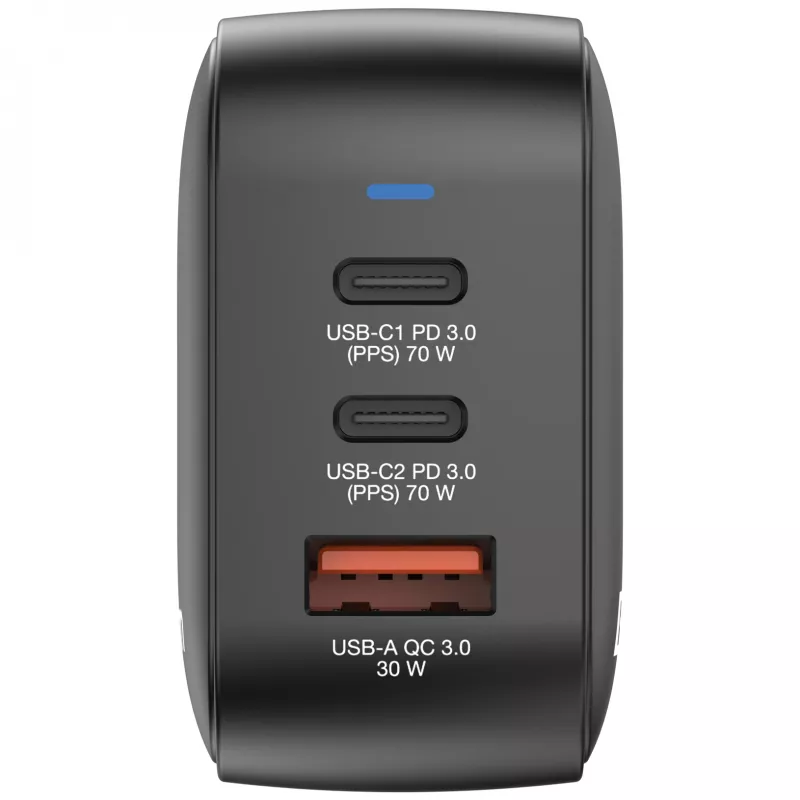 Verbatim Mini GaN-oplader 70W 3 poorten US-stekker met EU- en UK-adapters