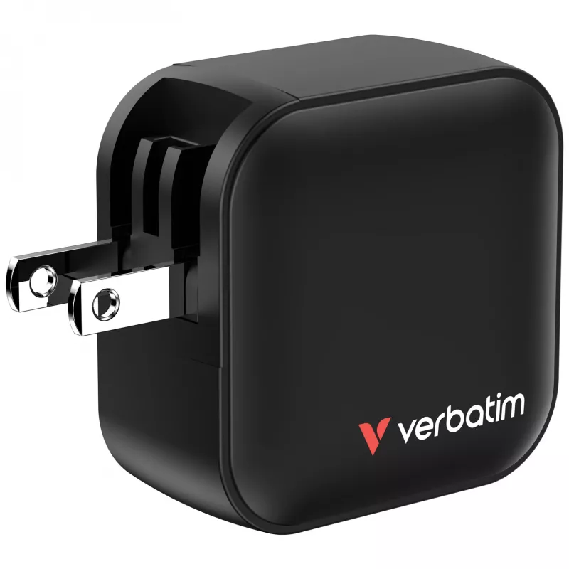 Verbatim Mini GaN-oplader 70W 3 poorten US-stekker met EU- en UK-adapters