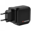 Verbatim Mini GaN-oplader 70W 3 poorten US-stekker met EU- en UK-adapters