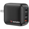 Verbatim GaN-oplader 100W universeel zwart AC snelladen binnen