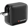 Verbatim GaN-oplader 100W universeel zwart AC snelladen binnen