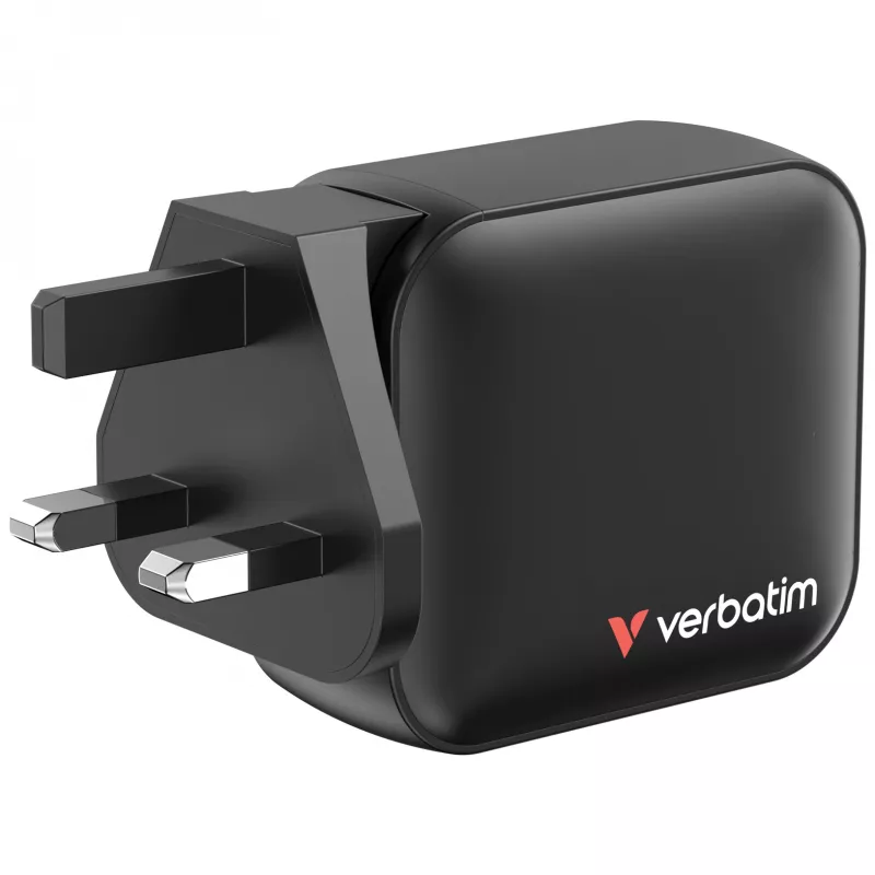 Verbatim GaN-oplader 100W universeel zwart AC snelladen binnen